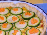 Quiche ricotta, peperoni e zucchine