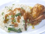 Risotto con asparagi e quaglie