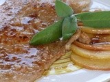 Scaloppine al calvados con mele caramellate