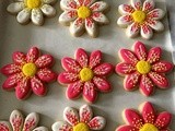 Flower And Stenciled Cookies