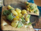 Corn and Cheese Canapes