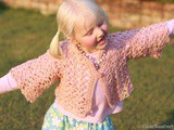 Little Girl’s Lacy Crochet Cardigan