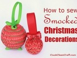 Smocked Christmas Ornaments