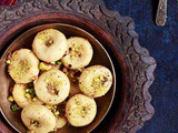 Amrit peda recipe | Pista stuffed peda recipe