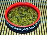 Arachu vitta keerai(Greens cooked with coconut paste)