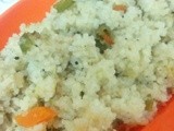 Arisi upma (kichadi with vegetables)