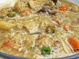Aviyal (mixed vegetable stew with coconut and yoghurt)