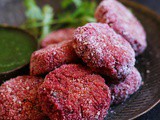 Beetroot tikki recipe, no oil beetroot tikki recipe