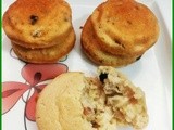 Blue berry-raisins-waltnut muffins (Egg less)