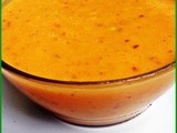 Carrot cherry custard (With custard powder)