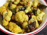 Cauliflower pepper fry recipe, gobi pepper fry recipe