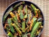 Crispy okra fry recipe| Okra fry with gram flour recipe | Besanwali bhindi recipe