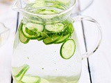 Cucumber lemon detox drink recipe