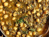 Easy Quick Chana Saag Recipe