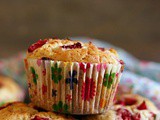 Eggless Strawberry Muffins