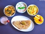 Express brunch 5-Chapathi,pulao,aloo methi recipe