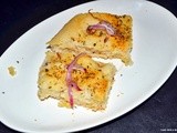 Herbs and onion focaccia