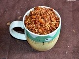 Home made granola with nutella