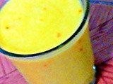 Mango saffron smoothie