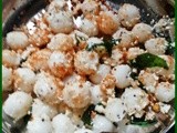 Mani kozhukattai-Ammini kozhukattai (Kozhukattai sundal)(Steamed mini rice balls)