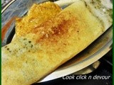 Masal dosai (Indian crepe with potato stuffing)