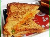 Masala toast sandwich