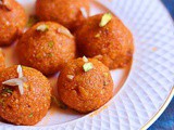 Motichoor ladoo recipe | How to make motichur laddu recipe