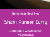 Mughalai Shahi Paneer Recipe