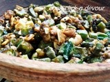 Okra fry with peanuts