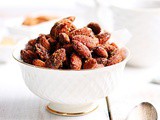 Oven roasted honey chili almonds recipe