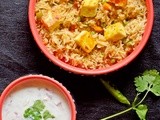 Paneer butter masala pulao recipe | How to make paneer butter masala pulao