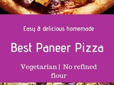 Paneer Pizza Recipe (Whole Wheat Pizza)