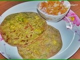 Peas-paneer paratha