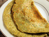 Pesarattu Recipe (Moong Dal Dosa)