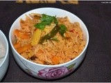 Poppy seeds-tomato biriyani