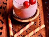 Rooh afza vanilla milk recipe-vanilla flavored rose milk with rooh afza
