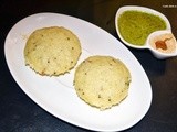 South Indian breakfast trail #3-Rava idly-kothumalli(clantro) chutney and podi