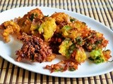 Sweet corn-channa dal fritters