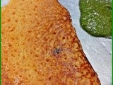 Tomato dosai (Indian crepe with tomato)