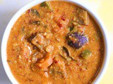 Varutharacha sambar recipe, how to make kerala varutharacha sambar recipe