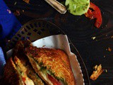 Veg Cheese Sandwich Recipe | Cheese Veg Toast Sandwich