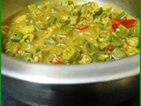 Vendakai Thalir kootu(Stew with okra)