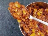 Vendhaya mangai(Mango-fenugreek pickle)