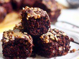 Zucchini brownies recipe | vegan zucchini almond brownies recipe