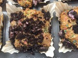 Eggless Funfetti Oreo Muffins