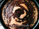 Eggless Zebra Cake