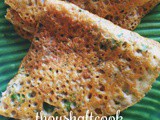 Sprouts and Barley Flour Pancakes / Bajre ka Pooda