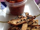 Yam Chips with Tomato Chutney