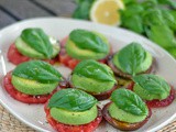 Avocado Caprese Salad (Keto, Vegan, Paleo)