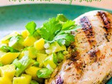 Cilantro Lime Grilled Chicken with Avocado Mango Salsa